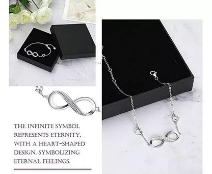 Pulsera de Plata 925 Símbolo Amor Infinito