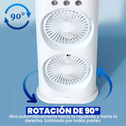 Increíble Ventilador Doble con humificador