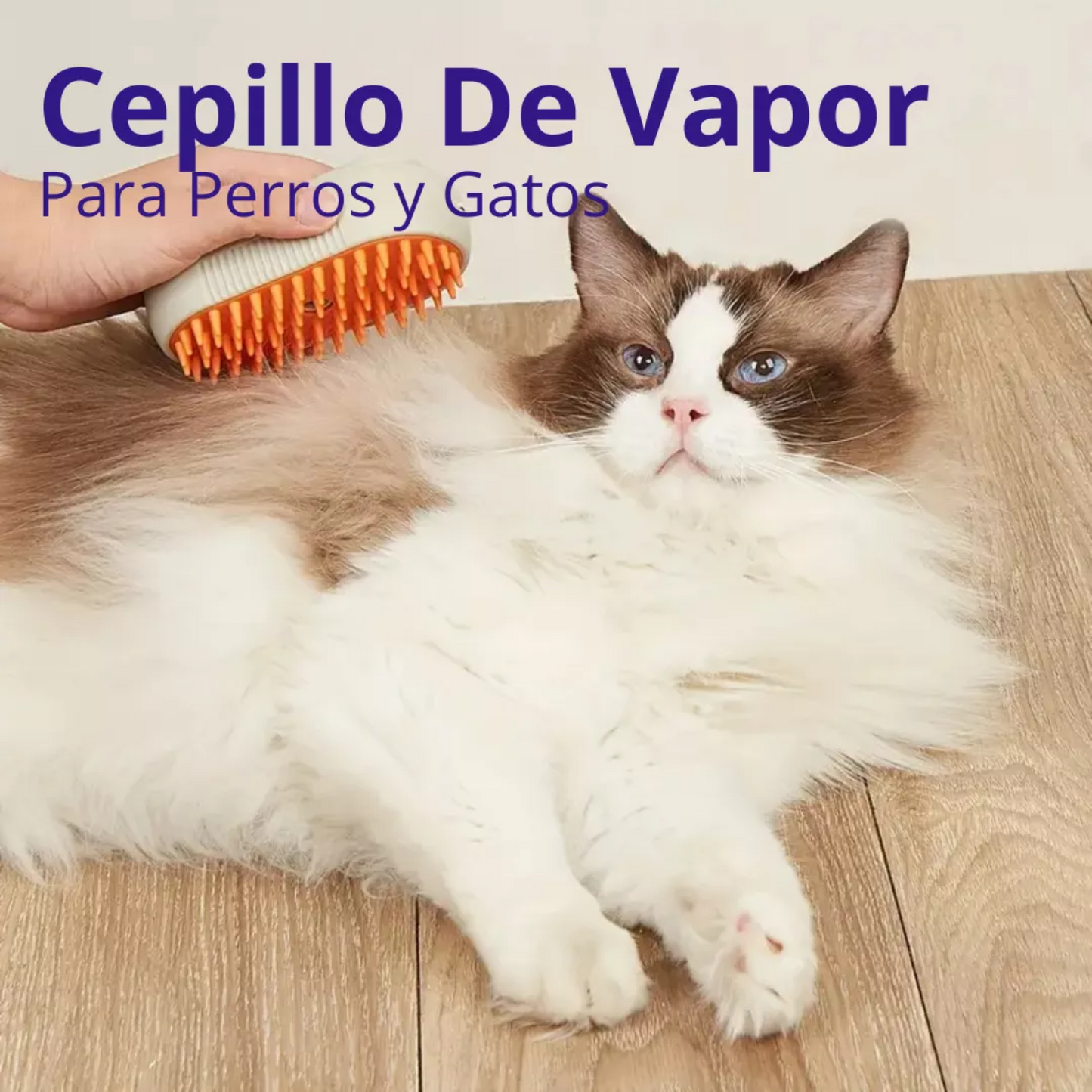 Cepillo de Vapor Recargable para Mascotas