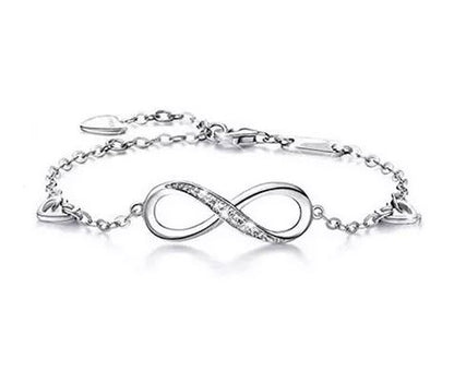 Pulsera de Plata 925 Símbolo Amor Infinito