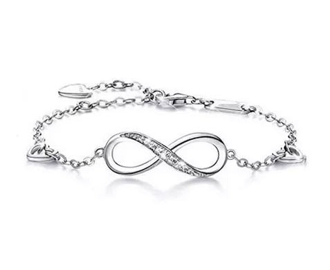 Pulsera de Plata 925 Símbolo Amor Infinito