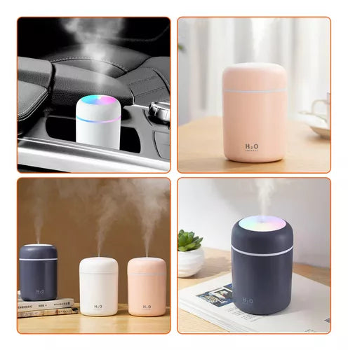 Mini Humidificador H2O Portátil – USB, LED y Compacto